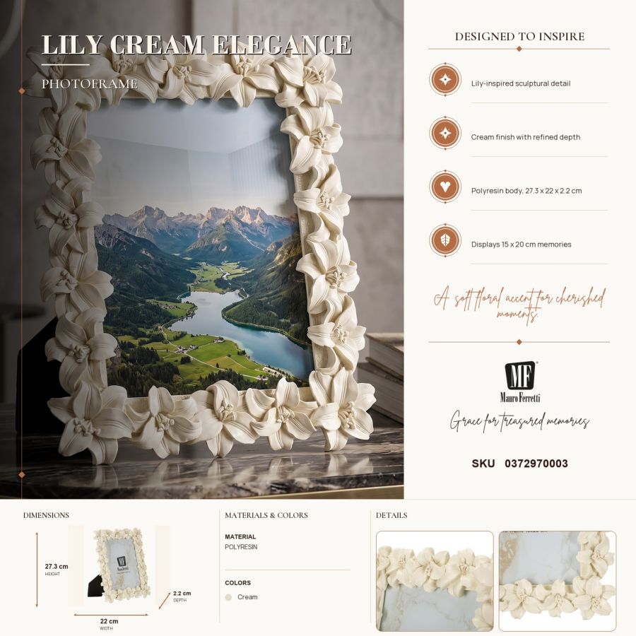 Cornice Floreale Romantica 22X2,2X27,3cm - Ferretti