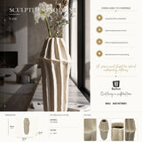 Vaso Stile Japandi Ø 22X60cm - Ferretti