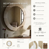 Specchio Da Parete Rotondo Stile Naturale - Ferretti