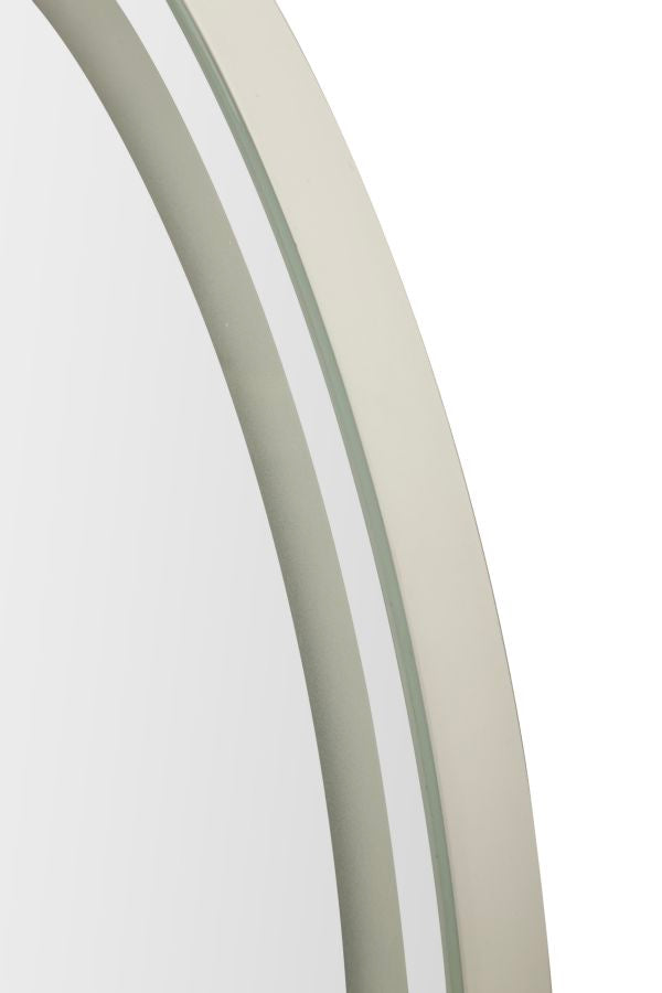 Specchio Da Muro Ovale Con Illuminazione Led A 3 Tonalità Di Luce 50X160 Cm