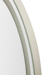 Specchio Da Muro Ovale Con Illuminazione Led A 3 Tonalità Di Luce 50X160 Cm