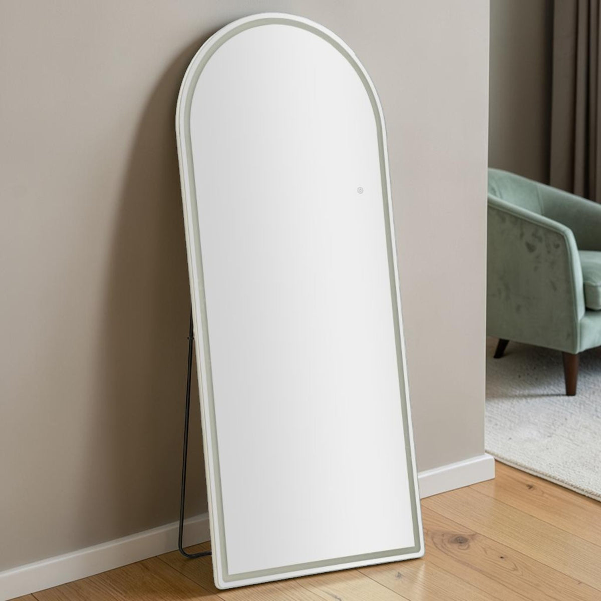 Specchio Da Terra/Muro Ad Arco Con Illuminazione Led A 3 Tonalità - Ferretti