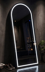 Specchio Da Terra/Muro Ad Arco Con Illuminazione Led 70X170 Cm