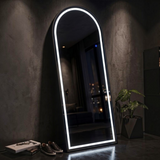 Specchio Da Terra/Muro Ad Arco Con Illuminazione Led - Ferretti