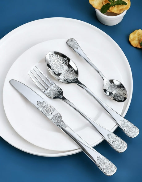 Set Posate 24 Pezzi ZARA In Acciaio Inox Colore oro o agento By Bavaria Ottingher