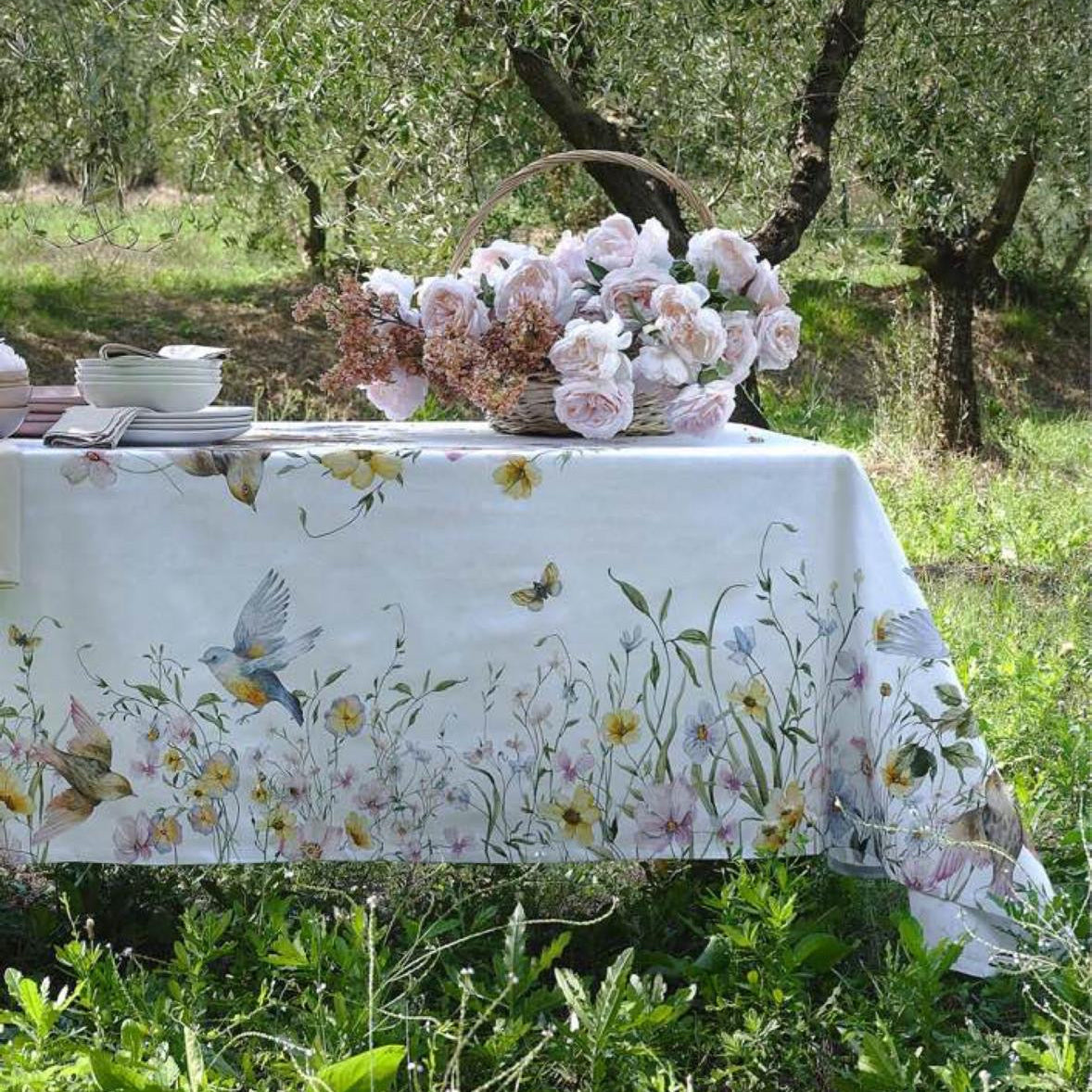 Tovaglia MELODIA Petracchi 100% Cotone Made in Italy – 8/12 Persone