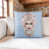 Cuscino Arredo REGINA CORONA PERLE 45x45cm in Velluto - Montemaggi