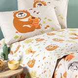 Completo Lenzuola Singolo Boschetto 100% Cotone - Caleffi