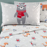 Completo Lenzuola Singolo Teddy 100% Cotone - Caleffi