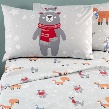Completo Lenzuola Singolo Teddy 100% Cotone - Caleffi
