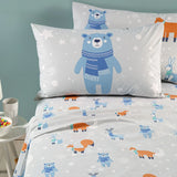 Completo Lenzuola Singolo Teddy 100% Cotone - Caleffi