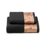Set Asciugamano Viso e Ospite + Beauty In Cotone Geo 1A Classe - Alviero Martini