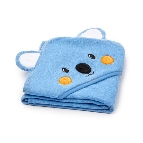 Telo poncho 75X75 cm Koala Azzurro in Cotone - Caleffi
