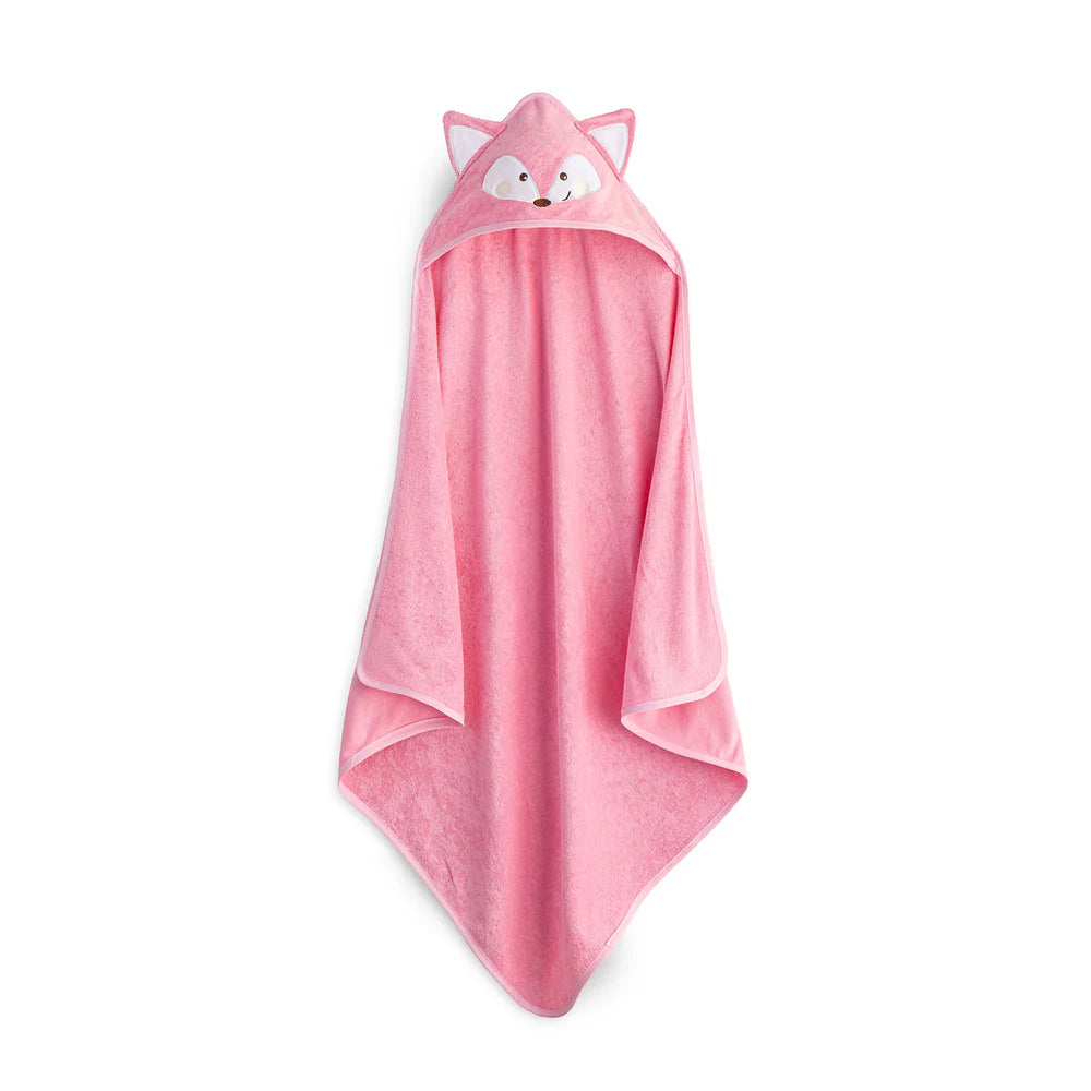 Telo poncho 75X75 cm Fox Rosa in Cotone - Caleffi