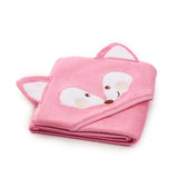 Telo poncho 75X75 cm Fox Rosa in Cotone - Caleffi