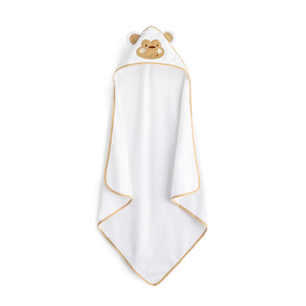 Telo poncho 75X75 cm Monkey Bianco in Cotone - Caleffi