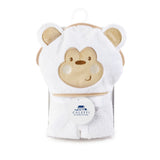 Telo poncho 75X75 cm Monkey Bianco in Cotone - Caleffi