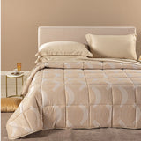 Trapunta Matrimoniale In Raso Jacquard Amber - Caleffi
