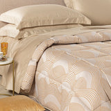 Trapunta Matrimoniale In Raso Jacquard Amber - Caleffi