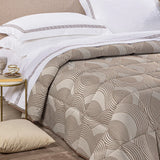 Trapunta Matrimoniale In Raso Jacquard Amber - Caleffi