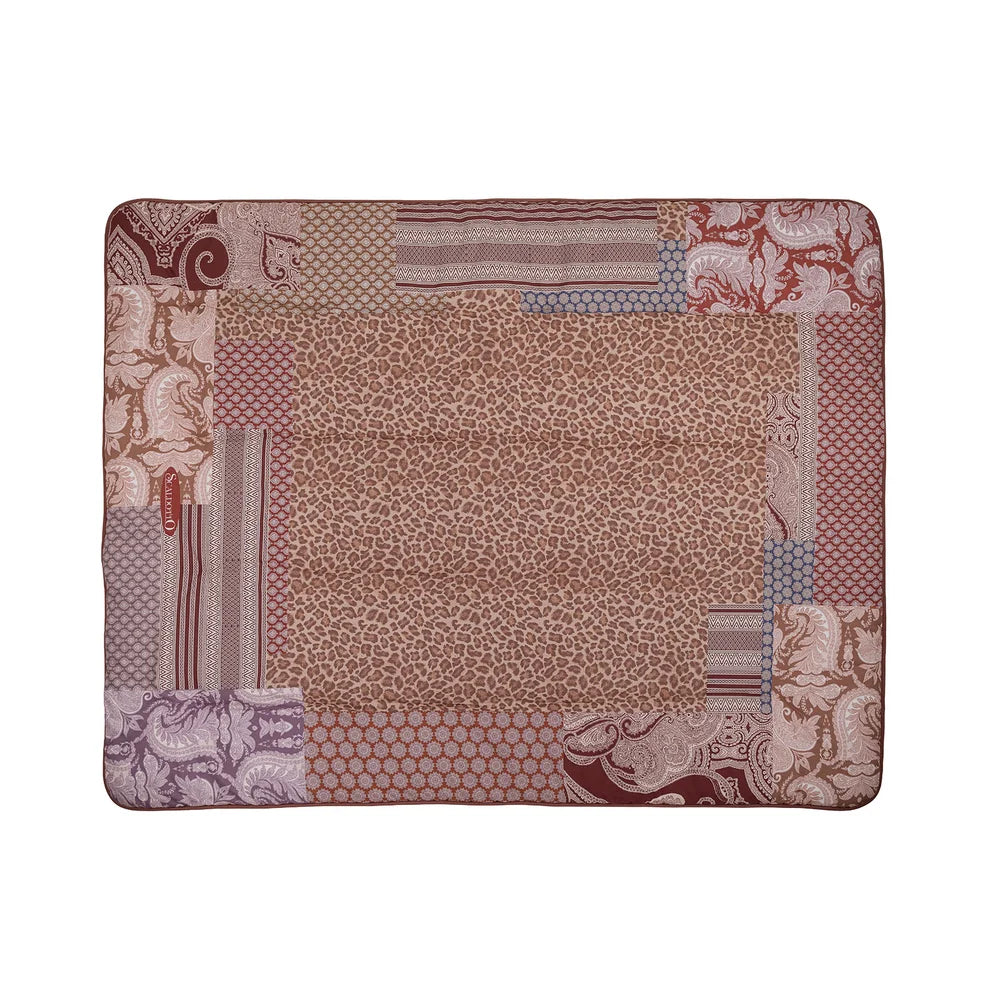 Plaid Scaldotto Panther In Cotone Pettinato - Caleffi