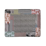 Plaid Scaldotto Panther In Cotone Pettinato - Caleffi