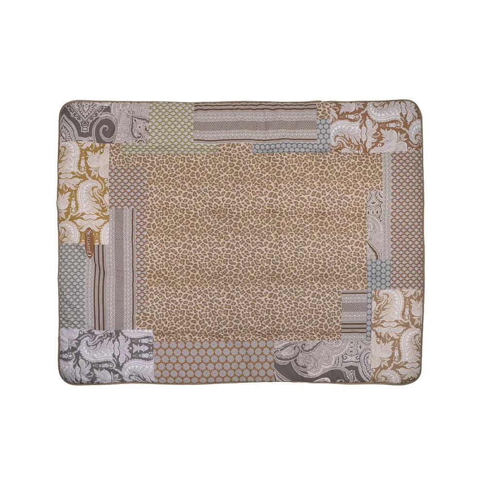 Plaid Scaldotto Panther In Cotone Pettinato - Caleffi