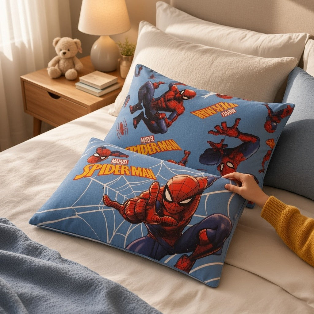 Coppia Federe con Stampa Piazzata SPIDERMAN - Disney Home