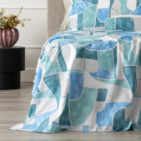 Completo Lenzuola In Cotone Stampato TEREN - Linea Oro