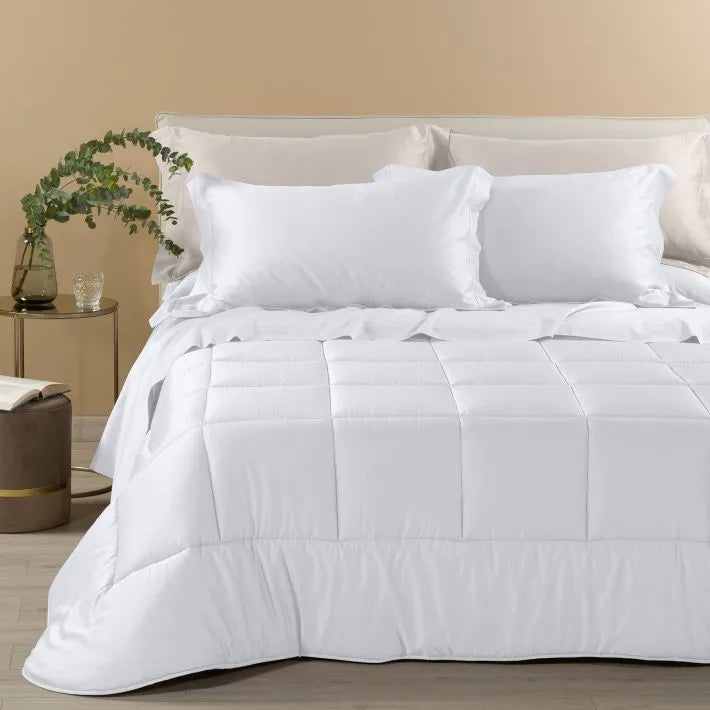 CALEFFI TRAPUNTA MATRIMONIALE IN RASO DI COTONE JACQUARD SAMOA