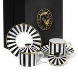 Set 2 Tazze da Tè con Coperchio e Piattino Souvenirs De Voyage - Weissestal