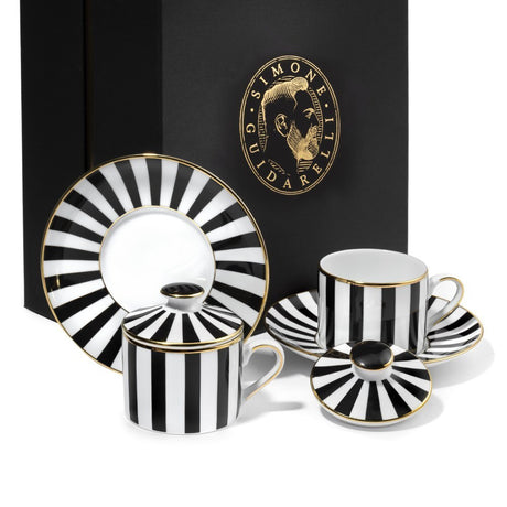 Set 2 Tazze da Tè con Coperchio e Piattino Souvenirs De Voyage - Weissestal