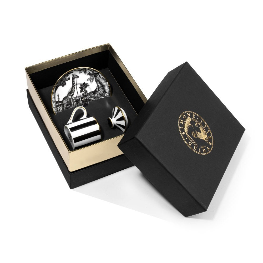 Tazzina Caffè con Piattino e Coperchio Souvenirs De Voyage - Weissestal