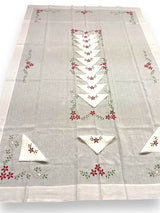 Servizio STELLA NATALE X12 in puro lino by Serendipity