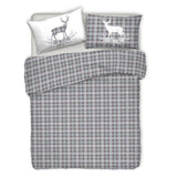 Copripiumino Matrimoniale TARTAN CERVO By Pensieri Delicati