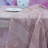 Copritavola ANDROMEDA Atelier 17 150x280 cm con balza shabby chic – elegante copertura tavolo in poliestere