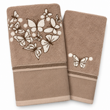 Coppia Asciugamani Viso + Ospite Elsa 100% Cotone - Vingi