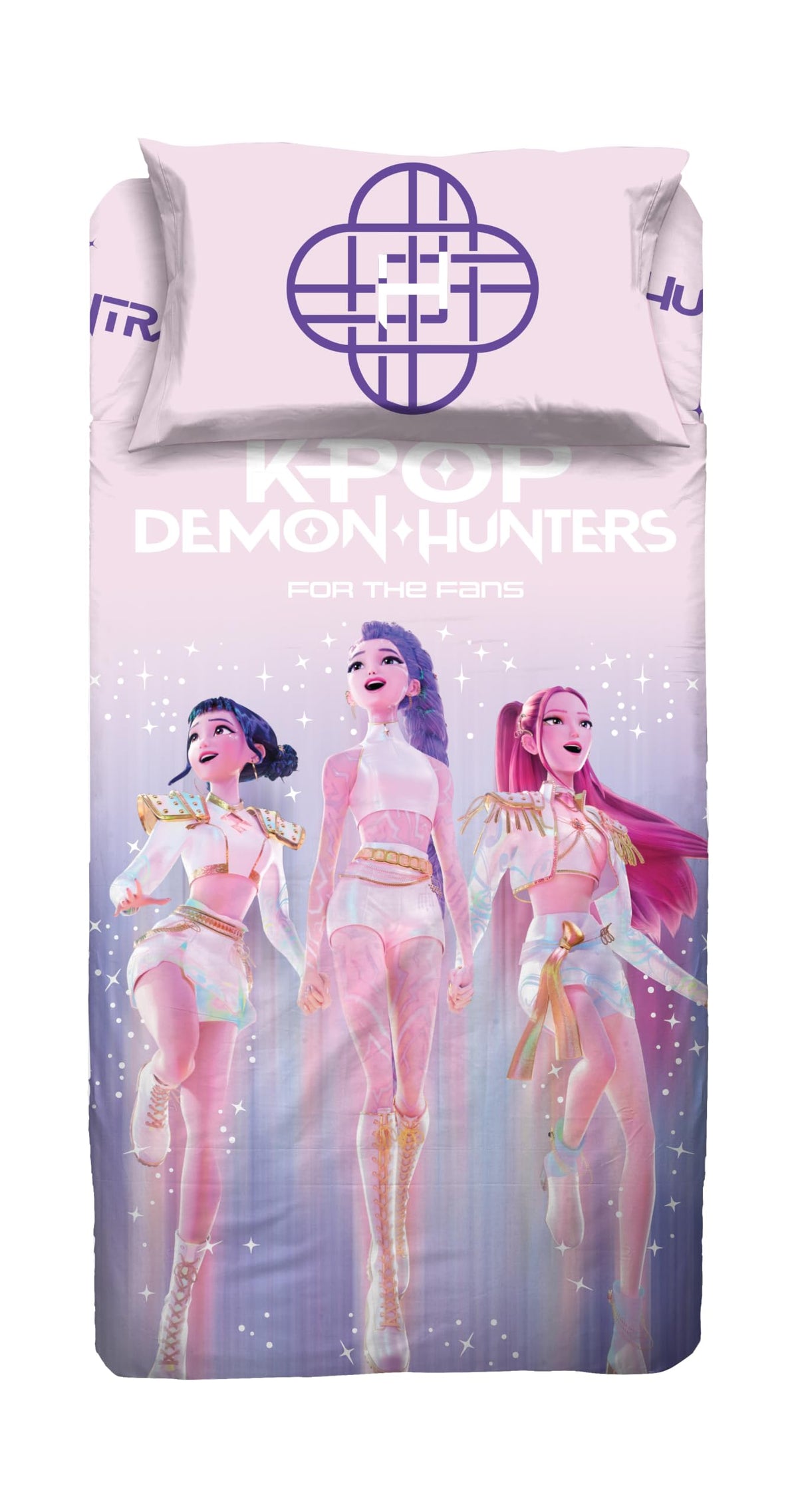 Completo Lenzuola Singolo K-Pop Demon Hunters Netflix – 3 Pezzi