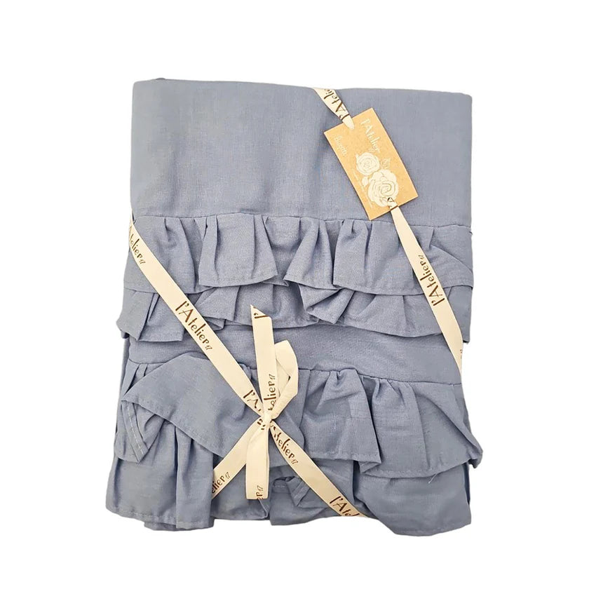 Completo Letto BRIGITTE con Rouches – L’Atelier 17 | Singolo, 1 Piazza e Mezza, Matrimoniale