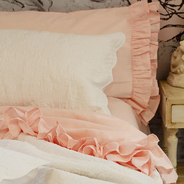 Completo Letto BRIGITTE con Rouches – L’Atelier 17 | Singolo, 1 Piazza e Mezza, Matrimoniale