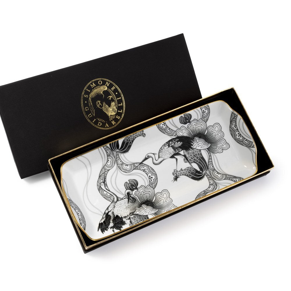 Vassoio Rettangolare 36x16cm Wing of Water Souvenirs De Voyage - Weissestal