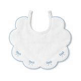 Bavaglino Neonato 193 Fiocchetti Cotone Ricamato - Maestri Cotonieri Home