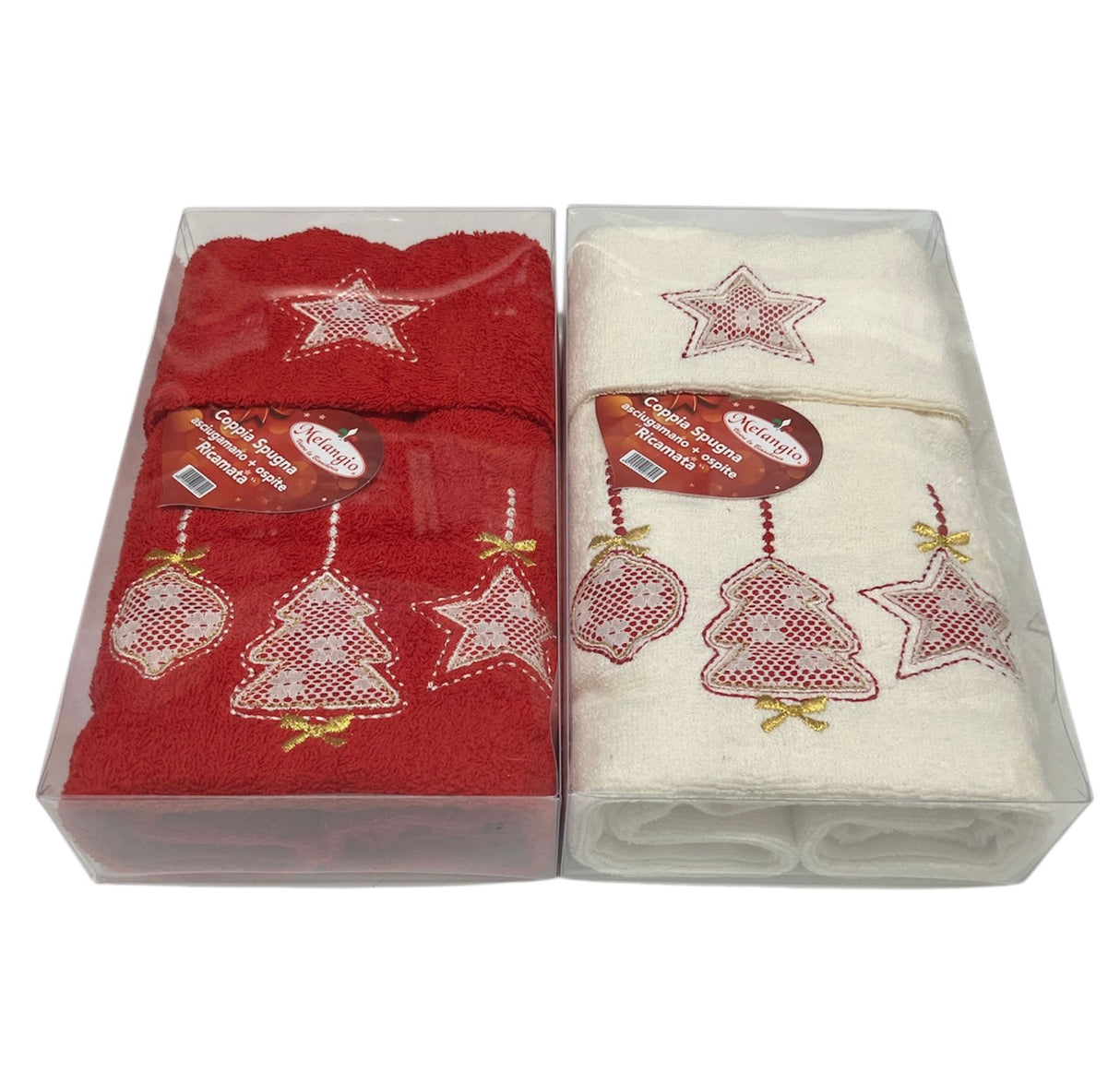 Set Asciugamani 1+1 Merry Christmas - Melangio (Natale)