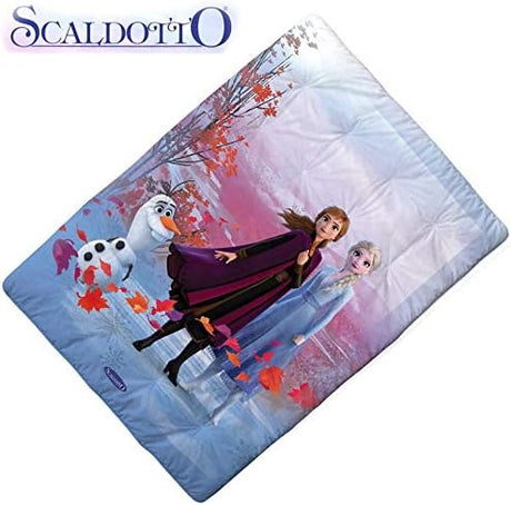 Plaid Imbottito Scaldotto Frozen Caleffi in Cotone con Stampa Digitale – Made in Italy