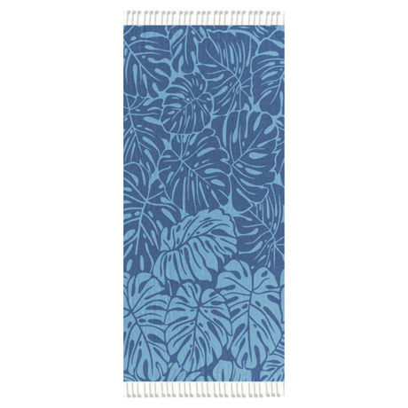 Telo Pareo Jacquard AVANA DOUBLE FACE CON FRANGE by Linea Oro