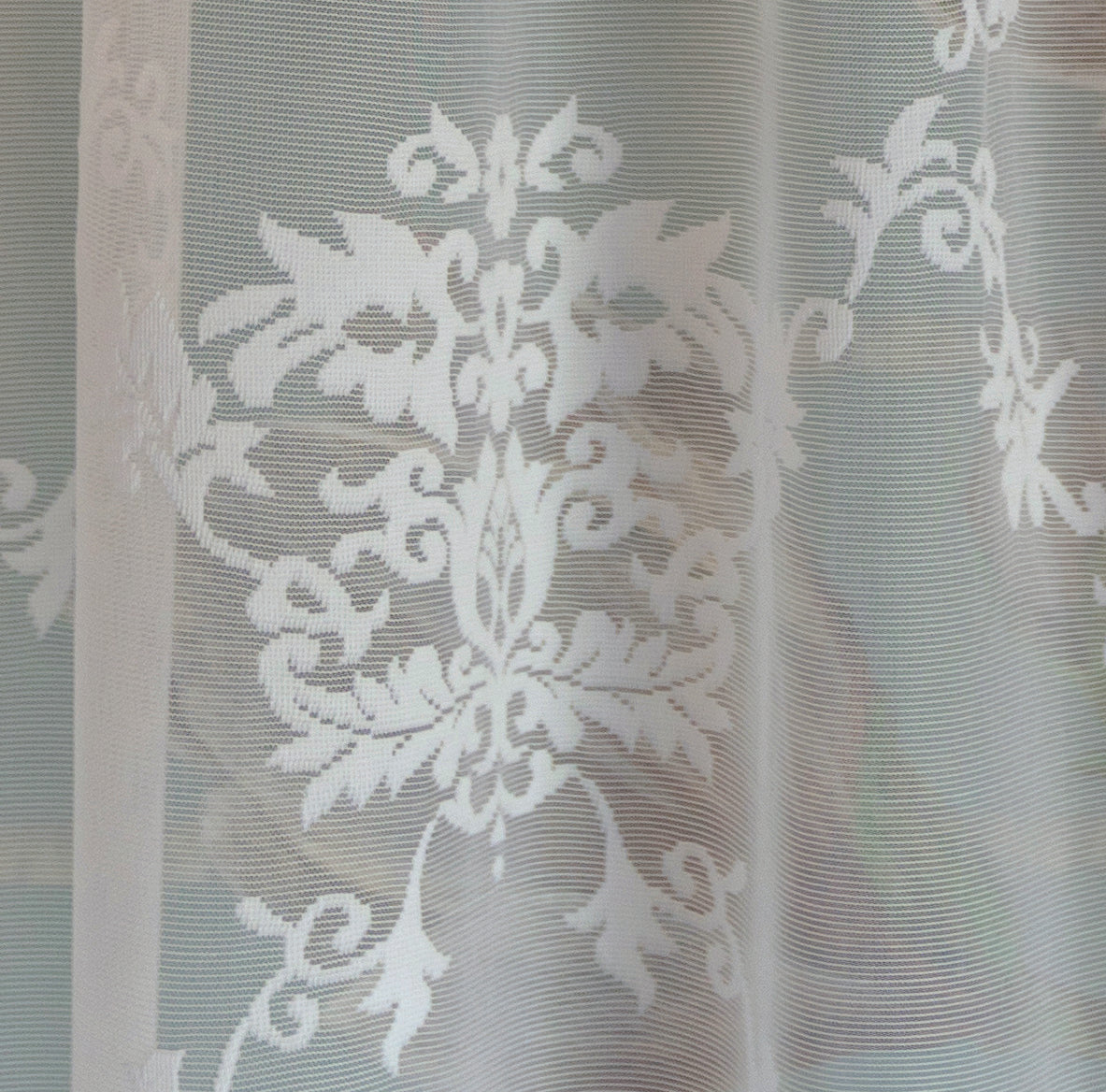 Tenda AURORA con lacci Atelier 17 trasparente shabby chic – tenda elegante per cucina e soggiorno