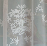 Tenda AURORA con lacci Atelier 17 trasparente shabby chic – tenda elegante per cucina e soggiorno