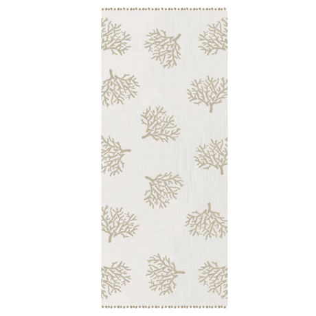 Telo Pareo Stampato DUBAK MUSSOLA CON POM POM by Linea Oro