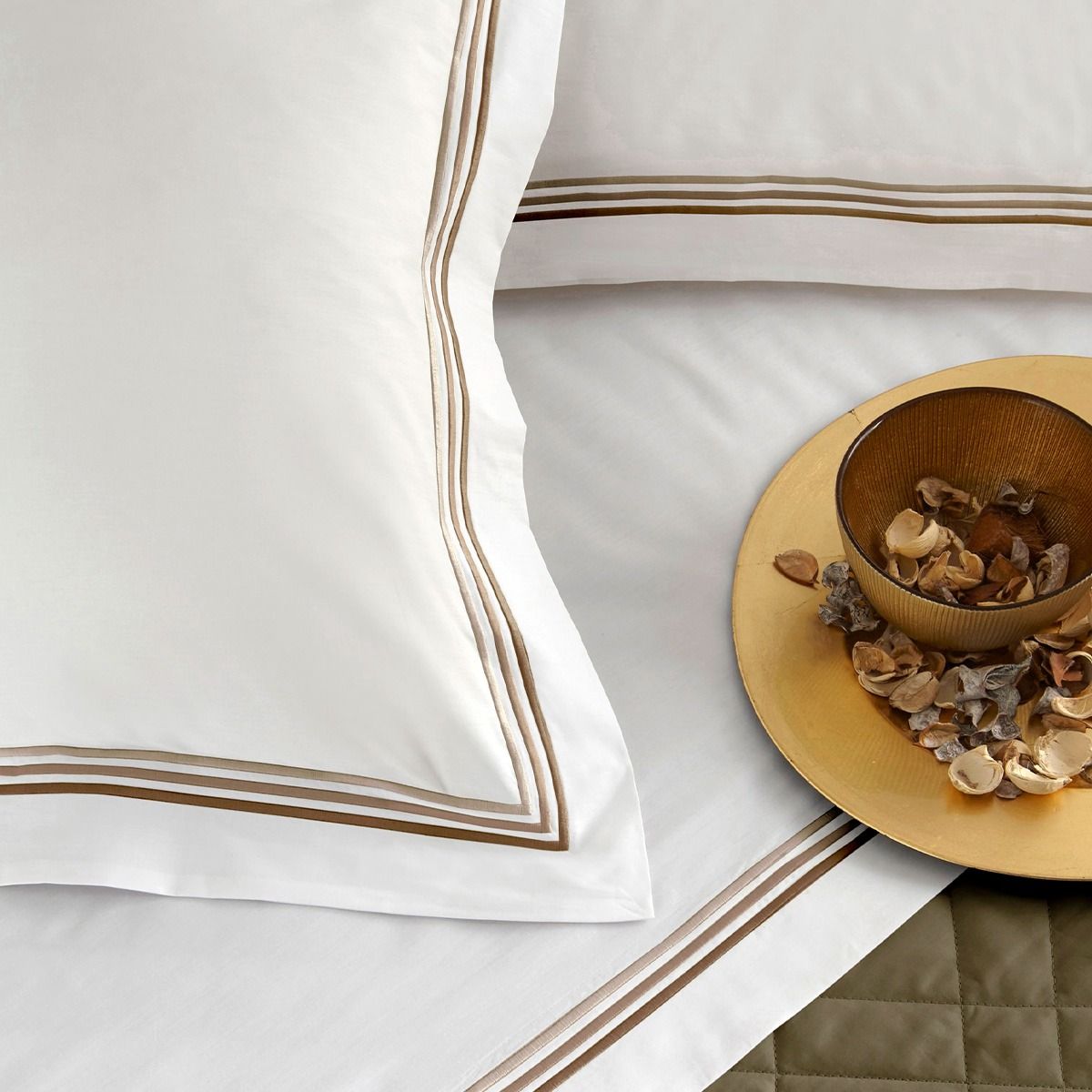 Completo Lenzuola SISSI matrimoniale Raso Di Puro Cotone by Maestri Cotonieri Home