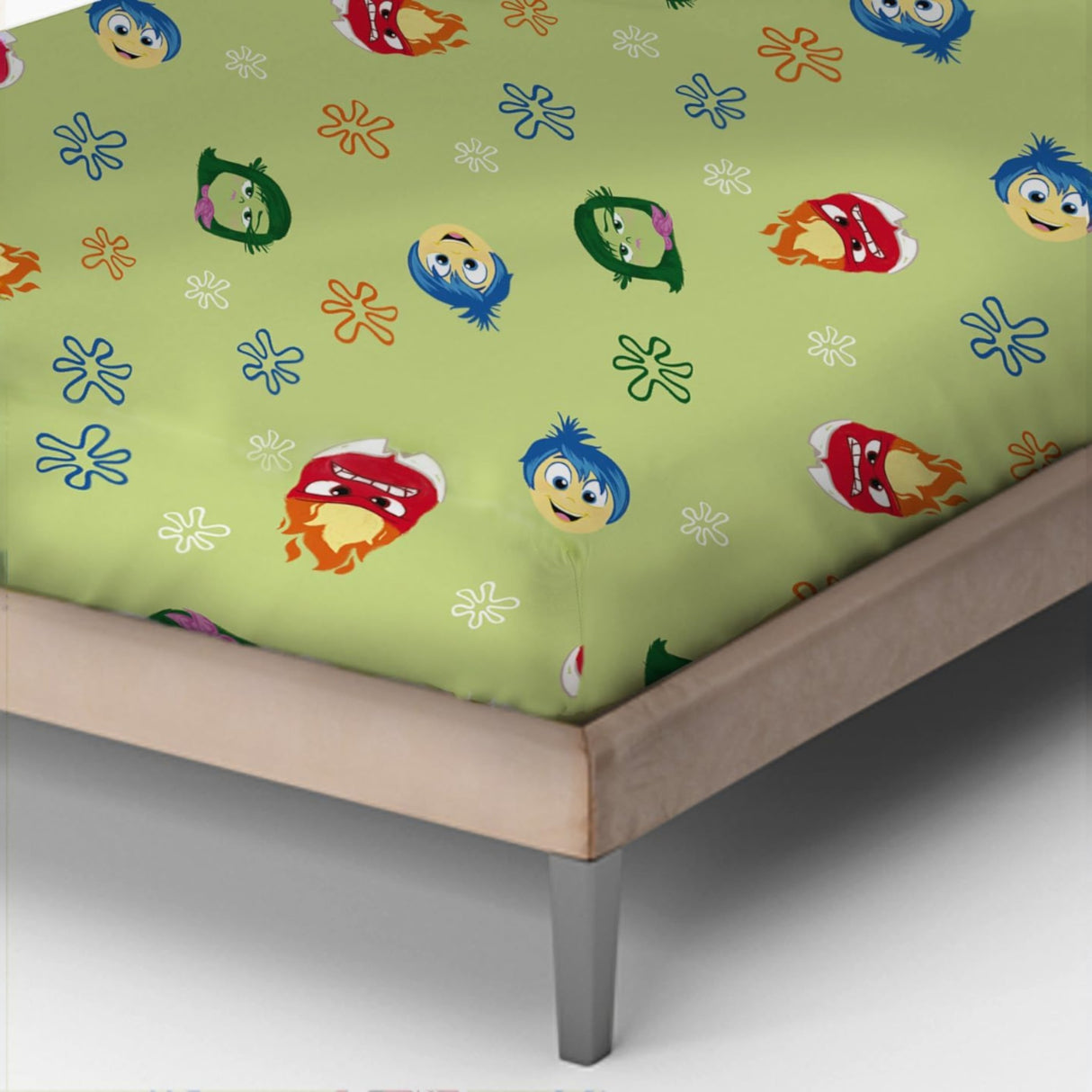 Completo Lenzuola Singolo Inside Out – 100% Cotone - Disney Pixar